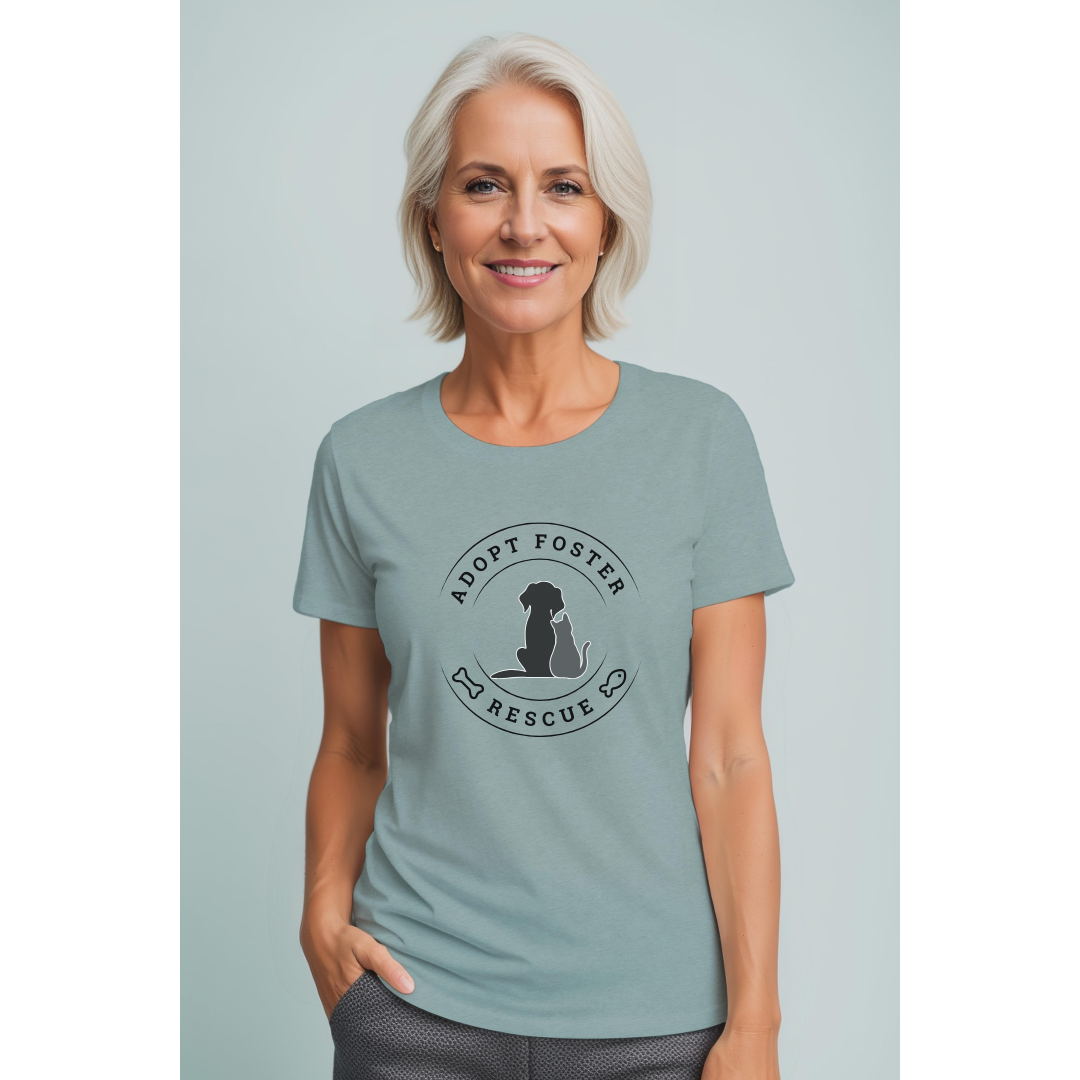 Adopt, Foster, Rescue; Bella Canvas Shirt