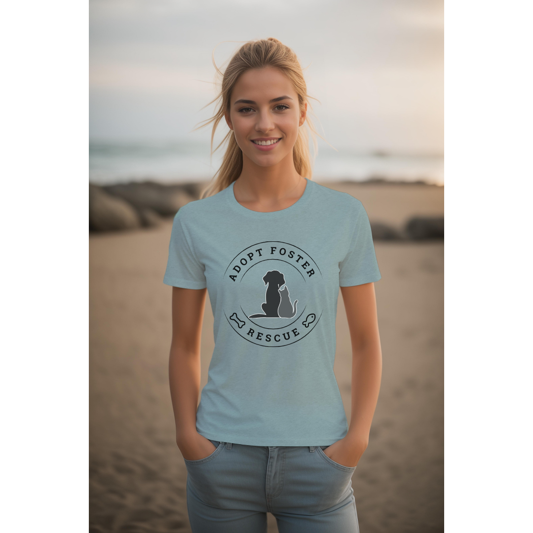 Adopt, Foster, Rescue; Bella Canvas Shirt