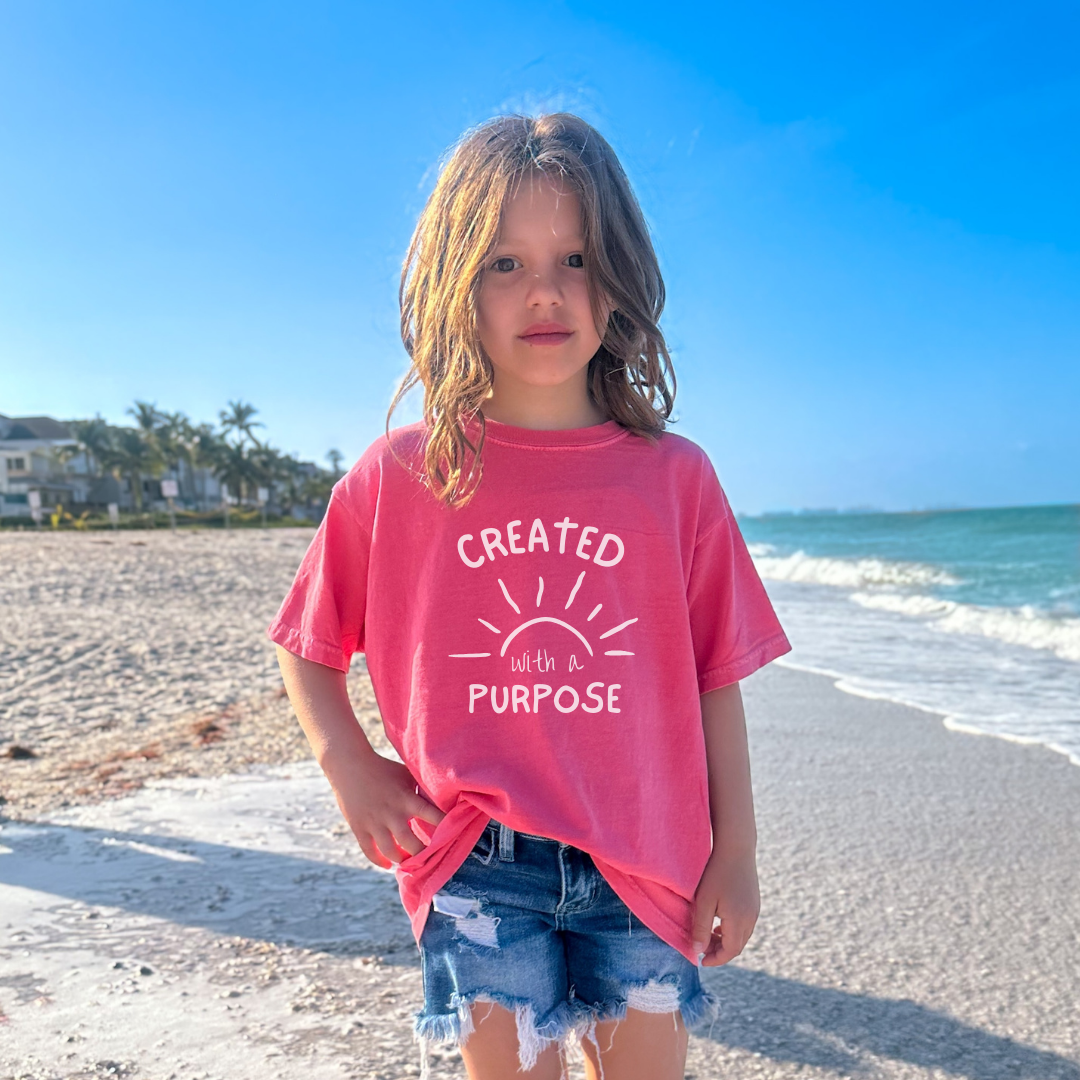 Created With a Purpose; Comfort Colors Youth T-Shirt