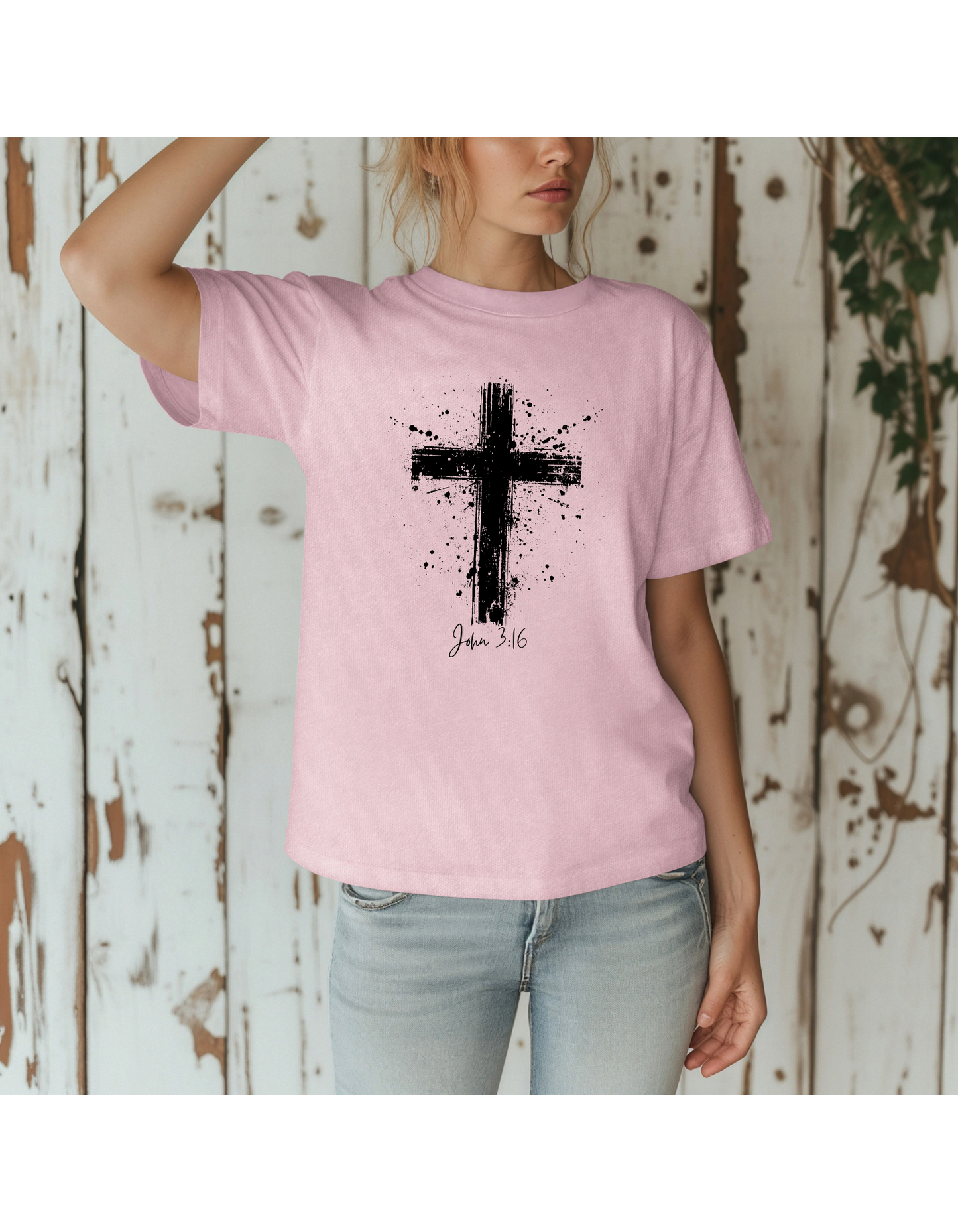 Cross, John 3:16; Comfort Colors T-Shirt