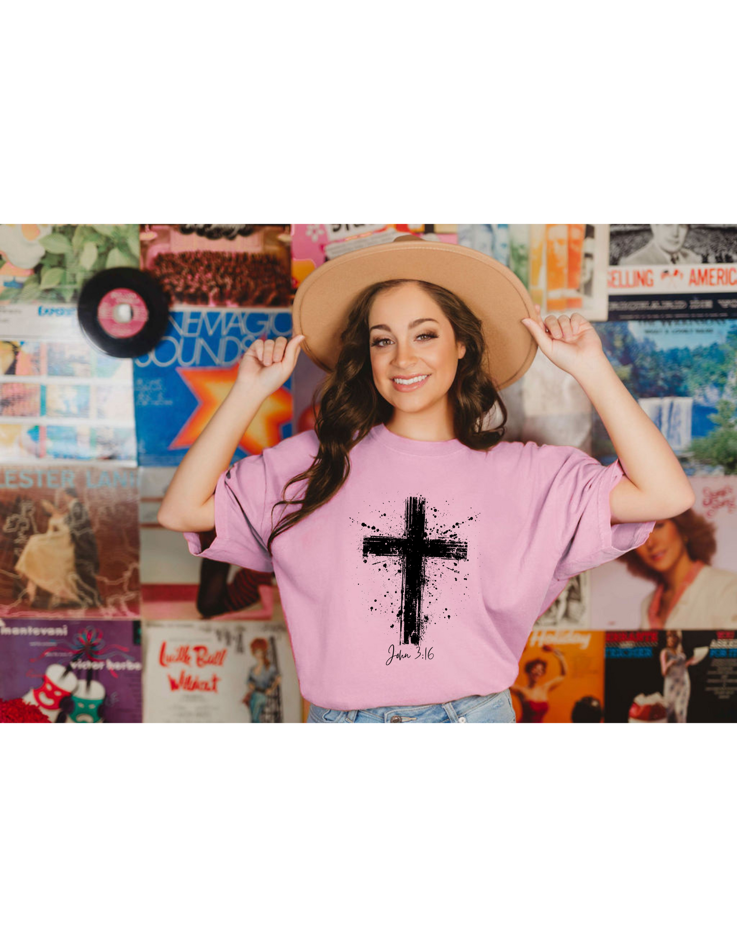 Cross, John 3:16; Comfort Colors T-Shirt