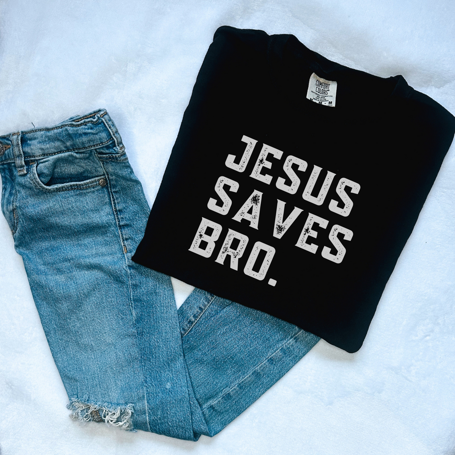 Jesus Saves Bro; Comfort Colors Youth T-Shirt