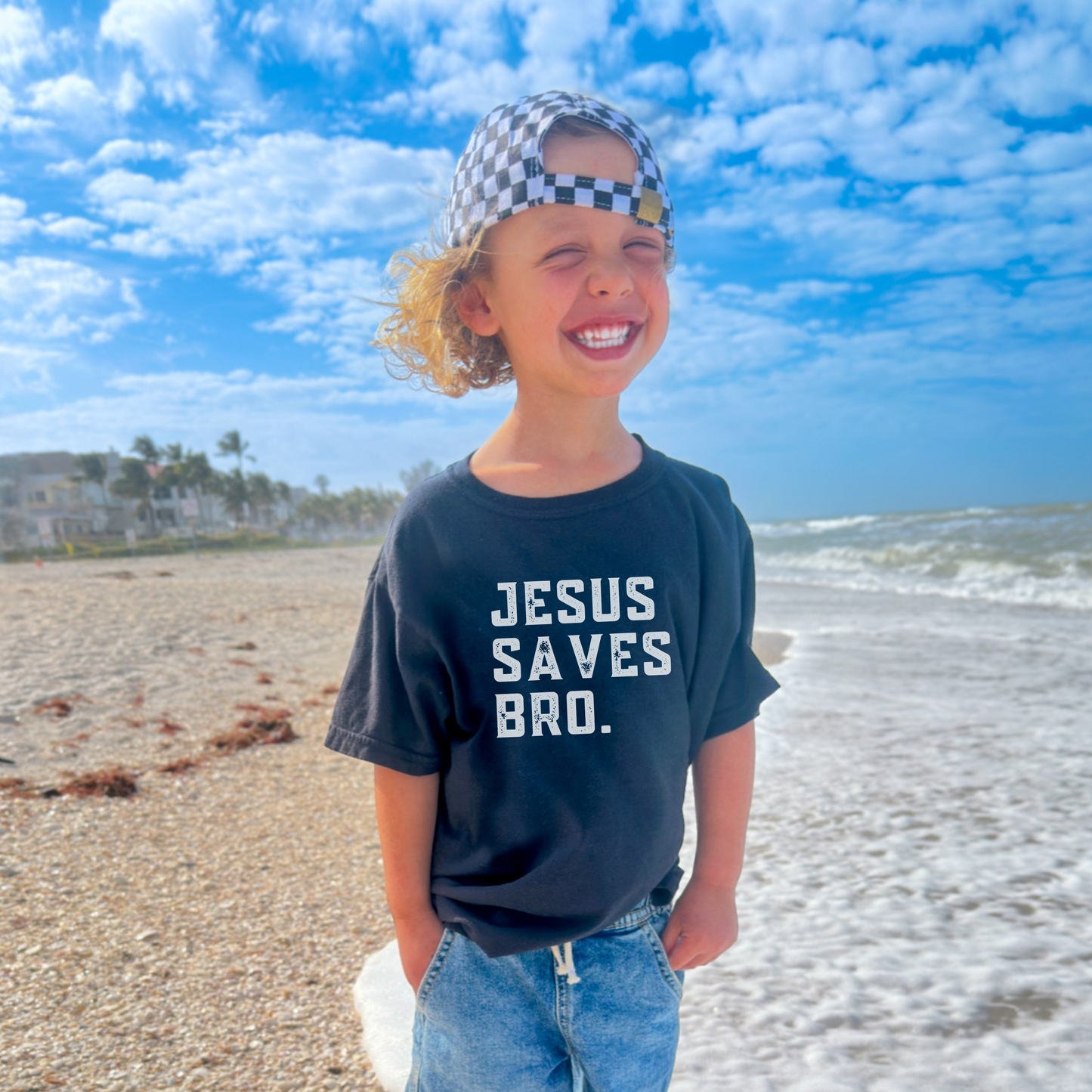Jesus Saves Bro; Comfort Colors Youth T-Shirt