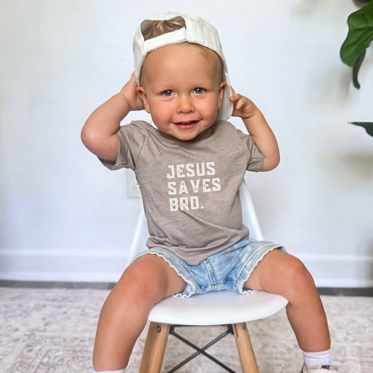 Jesus Saves Bro; Bella Canvas Toddler T-Shirt