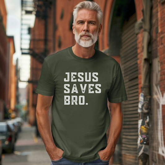 Jesus Saves Bro; Comfort Colors T-shirt
